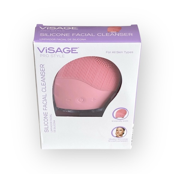 new Visage ㋛ Silicone Facial Cleansing Brush ㋛ Sonic Barbie Pink ㋛ - Picture 3 of 10